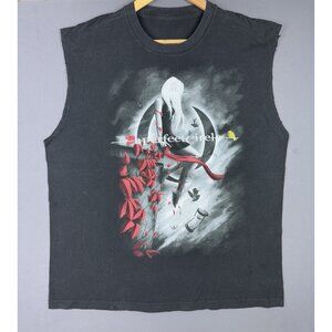 Vintage Y2K A Perfect Circle Band Tee Tool Black Sleeveless Shirt Album Tour Art